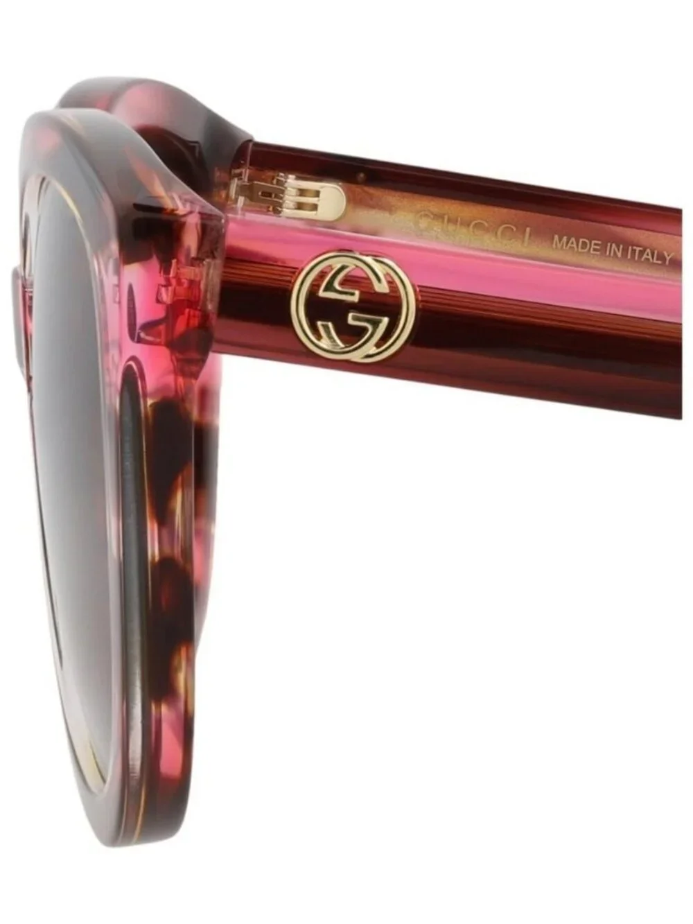 New Gucci Womens Round/Oval Havana Havana Brown Fashion Designer Sunglasses